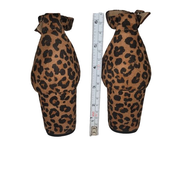 Women's Ankle‎ Strap Leopard Sandals Feminine Retro Mobwife OfficeSiren Y2K - Picture 8 of 9